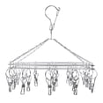 thumbnail image 2 of Underwear Hanger, Multifunctional Hanging Drying Rack Rotatable 20 Clip  for Balcony for Laundry Room for Hotel, 2 of 8