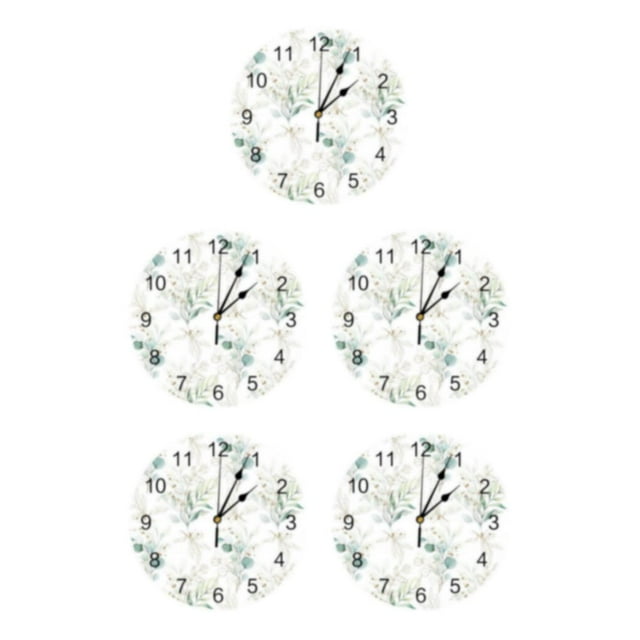Guardoinrt Hanging Wall Clock Durable Construction For Long-lasting Easy To Read Decorative Wall Clock As Shown type 7 5Set