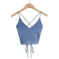 thumbnail image 2 of Camisole Tops for Women New Crop Tops Aesthetic Sexy Cute Halter Solid Fashion Casual Sleeveless Corset Top Tank Tops Womens Summer Tank Tops, 2 of 4