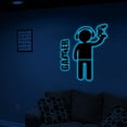 thumbnail image 5 of Gamer Wall Decals Stickers Glow in The Dark Wall Decals Game Wall Stickers Gaming Controller Wall Decals Game Room Decor Video Game Decal for Boys Kids Girls Bedoom Playroom Wall Decor… (Blue), 5 of 6