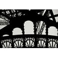 thumbnail image 2 of Berzel, Erin 24x17 White Modern Wood Framed Museum Art Print Titled - Eiffel Tower Latticework IV, 2 of 4