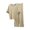 Khaki, variant on UYISJ 2 Piece Outfits for Women Casual Ribbed Knitted Loose Fit Short Sleeve Top and Solid Color Wide Leg Pants Casual Dressy Loose Fit Outfits