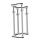 thumbnail image 5 of Soporte para fregadero bajo encimera, patas para fregadero, soporte para lavabo, kit de reparación antideslizante resistente, de acero para lavabo de 47 cm a 57 cm, 5 of 8