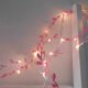 thumbnail image 4 of Guirnalda de luces LED con forma de hojas | 20 luces LED de color blanco cálido para dormitorio y decoración del hogar | Cable flexible de 227 cm para cabecero, bodas, fiestas y decoración navideña, 4 of 6