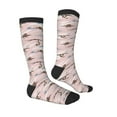 thumbnail image 3 of Picia Women Crew Soft Moisture-wicking Socks Cloud Sloth Pattern Design Cotton Socks, One Size fit All, 3 of 9
