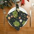 thumbnail image 2 of Cute Frogs Cloth Napkins Set of 6,20x20 Inches Napkins Cloth Washable Reusable Soft for Dinner,Wedding,Parties,Home Dinner,Tableative Decor Gift, 2 of 7