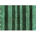 thumbnail image 1 of Ahgly Company Indoor Rectangle Abstract Turquoise Blue Modern Area Rugs, 7' x 9', 1 of 4