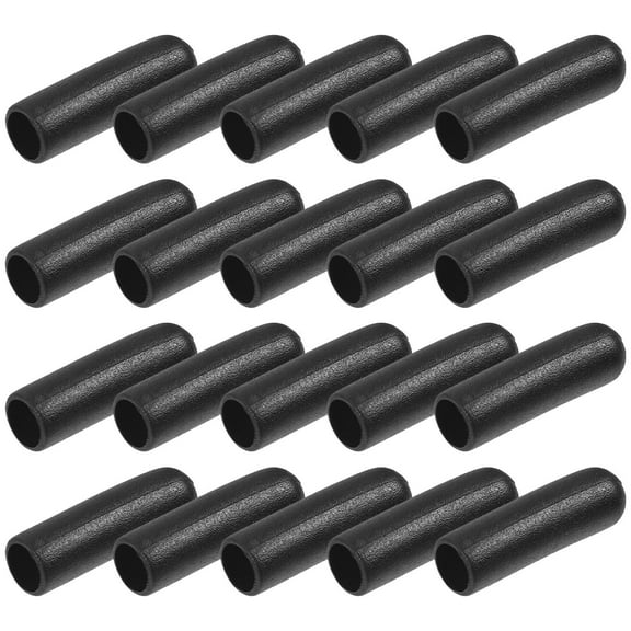 LEORX 50Pcs Multi Functional Black Plastic Cord Locks for Clothing Lanyard Drawstrings