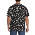 thumbnail image 5 of Disketp Men's Hawaiian Anchor Print Shirts Button Down Holiday Beach Shirts-4X-Large, 5 of 7