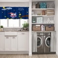 thumbnail image 5 of LALILO Kitchen Curtain Valance Yellow Time Good Night With Rod Pocket Window Curtain 52"x 18" Set of 2, 5 of 5