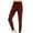 Wine, variant on Krdevn Girl's Lined Leggings Youth High Waist Warm Winter Athletic Yoga Pants with Hidden Pocket,11-12 Years