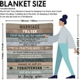 thumbnail image 3 of Marriage Prayer Gifts Blanket Wedding Anniversary Engagement Gifts for Couples Newly Engaged Unique Christian Decor Throw Blanket Religious Present for Women Men for Valentines, Birthday 60"X50", 3 of 5