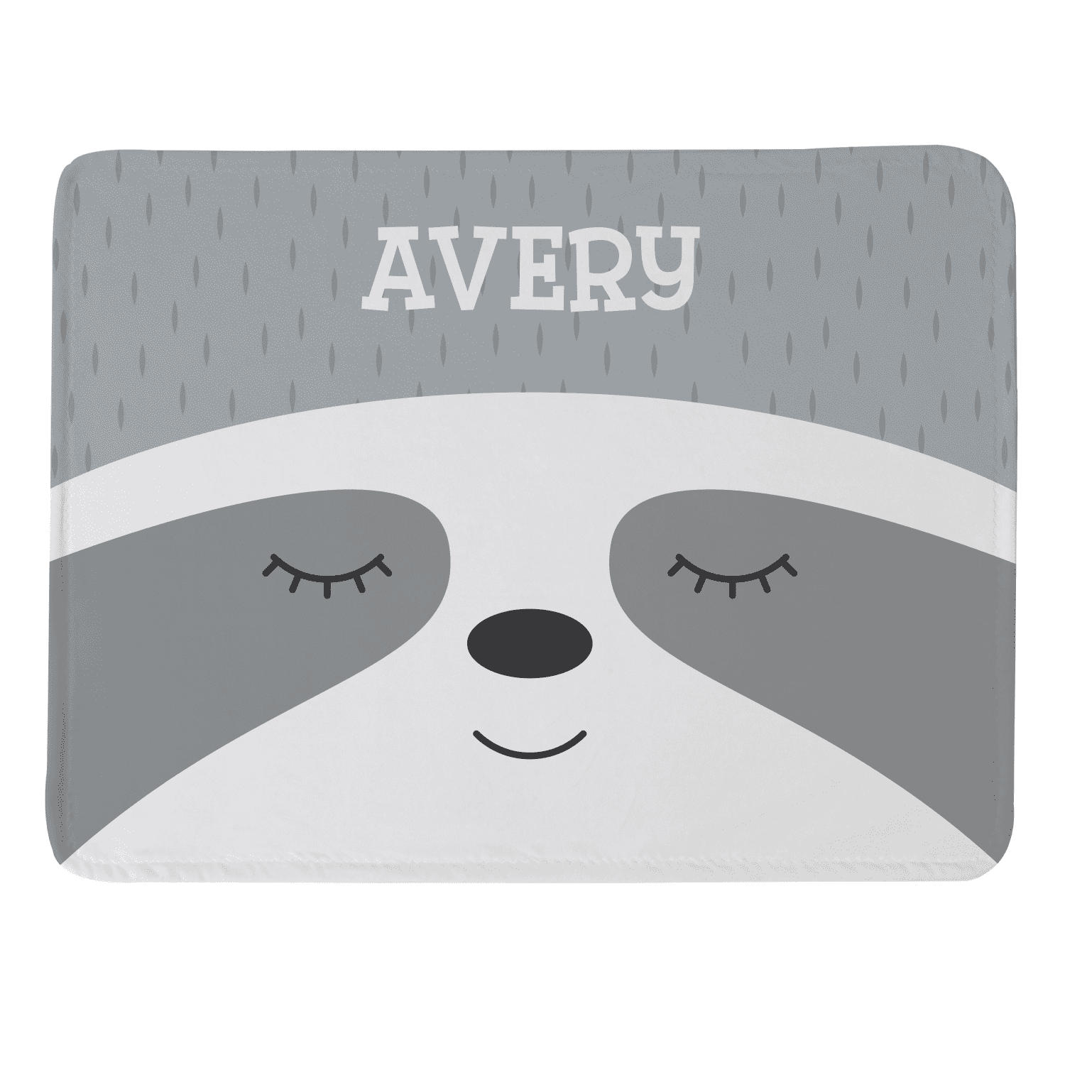 personalized sloth baby blanket