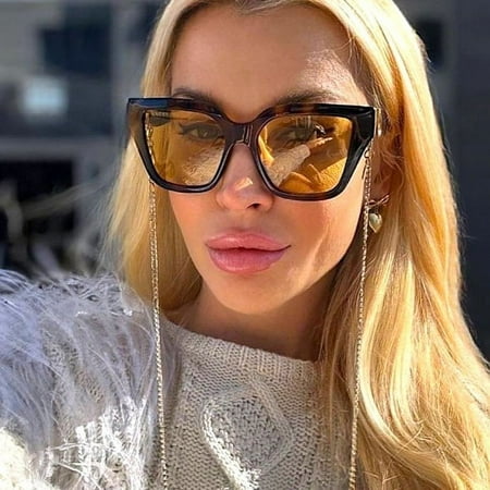 Gucci UV Protection Women's Eclectic Oversized Sunglasses, Brown