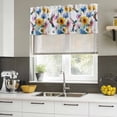 thumbnail image 4 of 2 Pack Valances for Window, Hummingbird Short Curtains for Kitchen Bedroom Living Room, Spring Farmhouse Oil Painting Sunflowers Rod Pocket Small Window Treatment Valance Drapes 60 x 18 Inch, 4 of 8