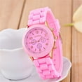 thumbnail image 1 of Reloj redondo para mujer de color caramelo con tres ojos de silicona a la moda Wmkox8yii gfajkfgbkjabf1170, 1 of 1