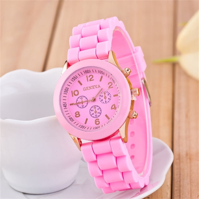 TIMIFIS Watches for Women Fashion Silicone Three Eyes Candy Color Ladies Round Watch ummer