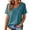 Blue#0731F&07, variant on Garbnen Short Sleeve Shirts for Women Loose Fit Womens V Neck Tops Casual Basic Summer Solid Color Y2k Women's Tunic Tops Gray XL