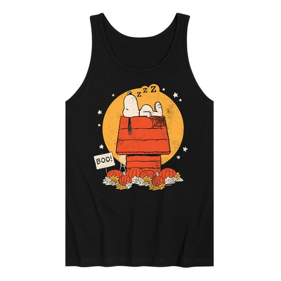 Peanuts - Snoopy Halloween Dog House - Men's Jersey Tank Top