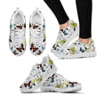 thumbnail image 1 of Zapatillas de plataforma cómodas con estampado de mariposas, ligeras, con cordones, para exteriores, informales, con suela negra, 1 of 6
