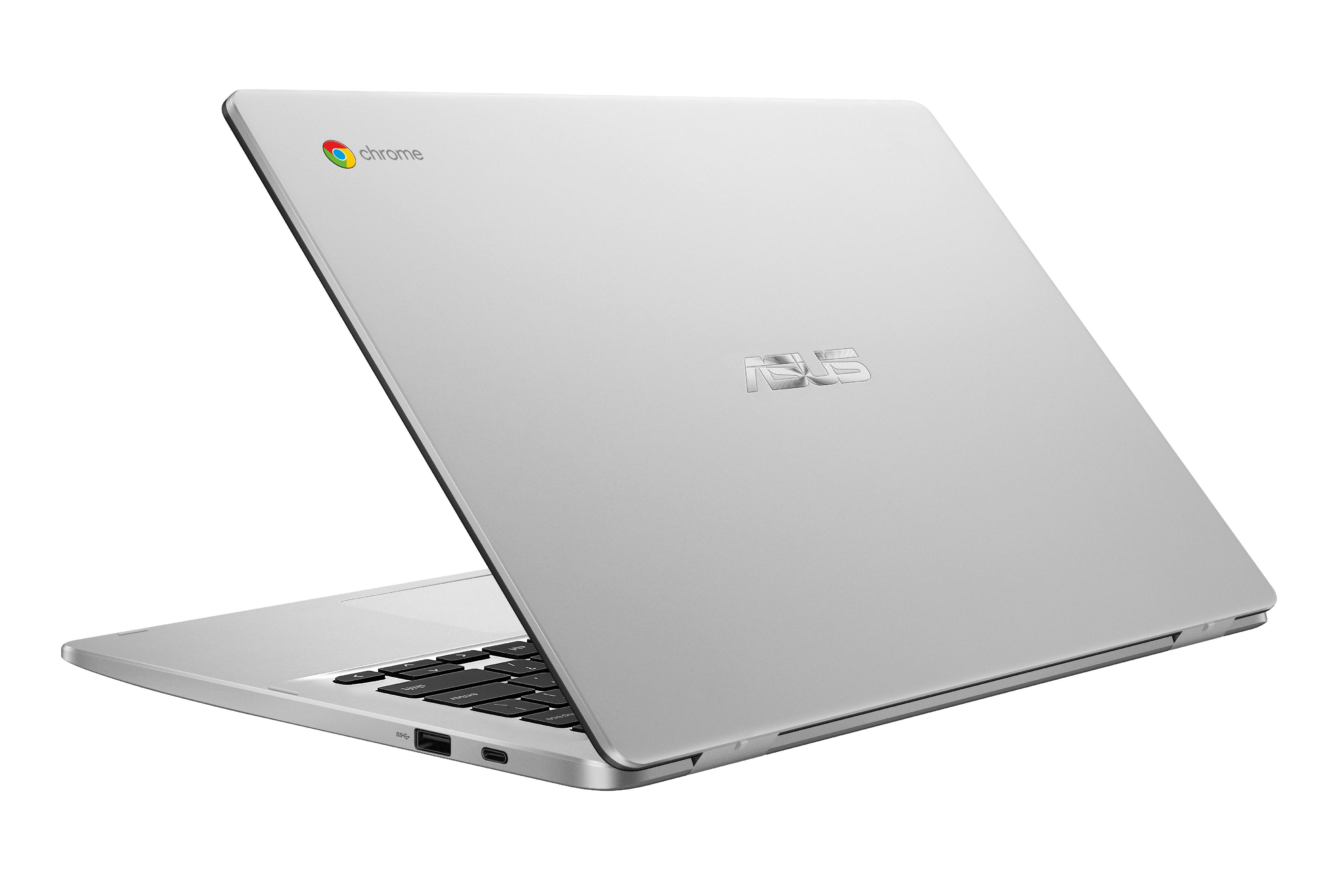 ASUS C423 Chromebook, 14" Intel Celeron N3350, 4GB RAM, 64GB eMMC, Chrome OS, Silver Metal, C423NA-WB04 - image 2 of 8
