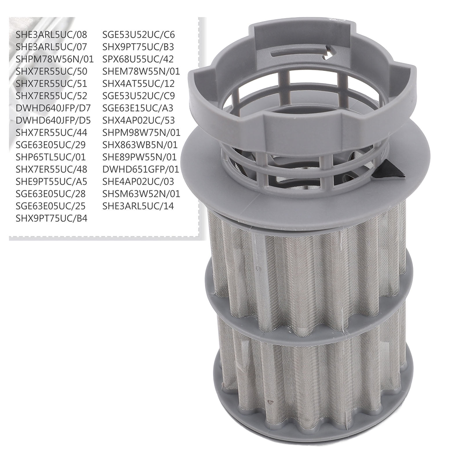 Dishwasher Drain Mesh Filter, Circulation Pump Filter Replacement Effective  For SHE3ARL5UC 08