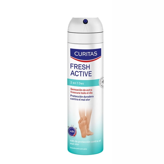 Desodorante para pies Curitas Fresh Active en aerosol 150 ml