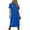 Blue, variant on CHGBMOK Casual Dresses for Women Fashion Casual Short Sleeve Round-Neck Ladies Dress Dresses,Sizes S-2XL