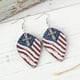 thumbnail image 5 of Pendientes Del Día de La Independencia con Estrella Acrílica Brillante, Rojo, Blanco y Azul, 5 of 6