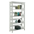 thumbnail image 2 of HomeStock Art Nouveau Allure Bookcase - Modern Design with Spacious Shelves, Enhance Your Home Decor with Style-Color:Espresso,Size:5 Tier with Open Shelves, 2 of 3