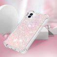 thumbnail image 4 of Glitter Liquid Case for Nothing Phone 1 for Gi     Women, Bling Quicksand Clear Soft TPU Cover Shiny Sparkle Luxury Floating Protective Case for Nothing Phone 1      Pink, 4 of 14