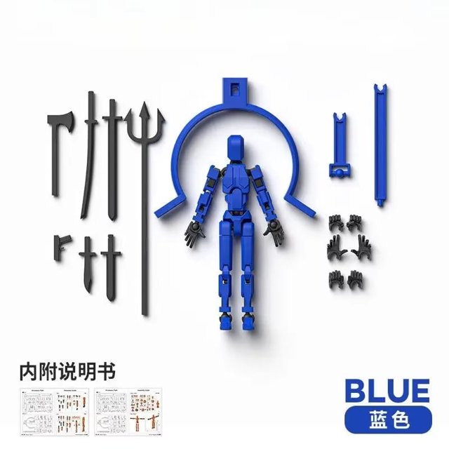 Figura de Acción Articulada T13, Robot Articulado de 13 Articulaciones para Animación Stop Motion - Kit de Modelo de Ensamblaje DIY con Armas, Manos Intercambiables, Soporte para Figuras, Decoración