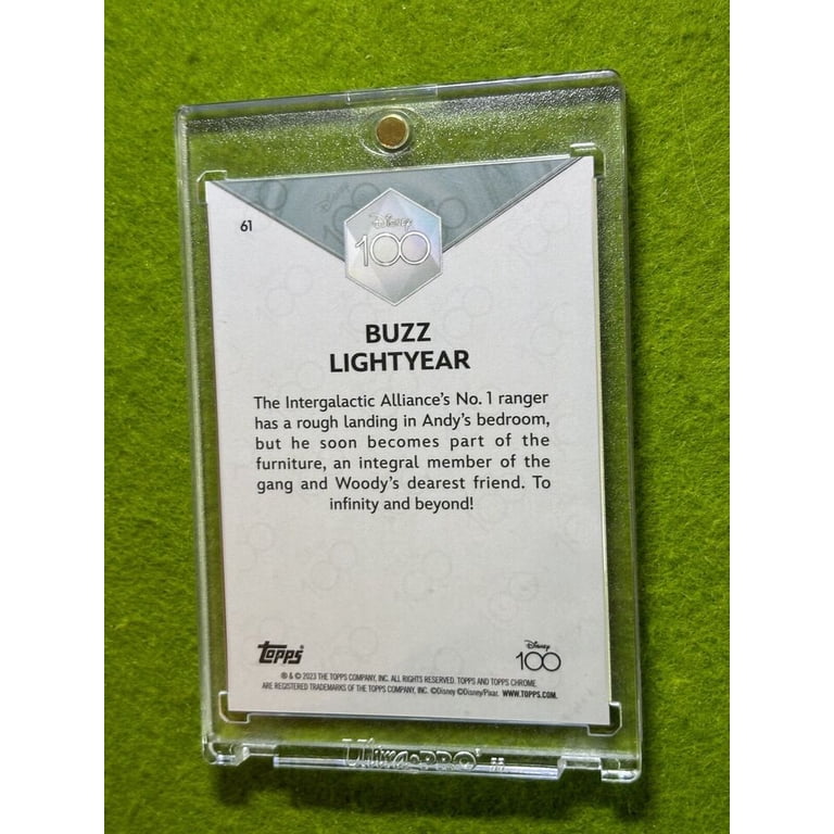 Buzz LightYear DISNEY 100 PURPLE REFRACTOR #/299 ToyStory CARD