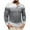 Gray, variant on Maplenight Henley Shirts for Men Long Sleeve Button Vintage Shirts Gradient Color Relaxed Fit Casual Tops for Fall Winter
