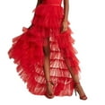 thumbnail image 6 of Yokua Tulle Overskirt Train Mesh Tiered Overlay Long Tutu Skirts Wedding Train Skirt, 6 of 10
