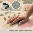 thumbnail image 6 of ODIKA 4'x6' Orange Soft Pastel Harmony Floral Elegance Washable Area Rug Charming Botanical Patterns with Subtle Textures Stain Resistant, Low Pile, Easy Care for Dorm Room, Small Living, 6 of 7