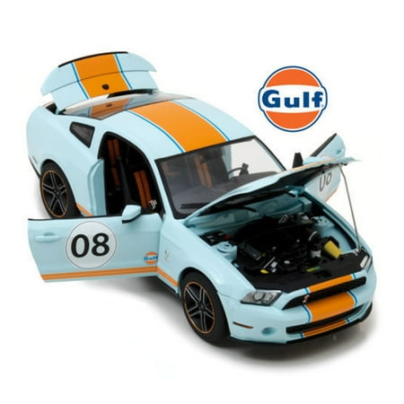 - GREENLIGHT 1:18 GULF OIL - 2012 FORD MUSTANG SHELBY GT500 #08 COLLECTION MODEL 12990 DIECAST BLUE
