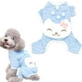 thumbnail image 3 of Comfortable Puppy Nightshirt Soft Tracksuit Rompers Jumpsuit Dog Clothes Sleepwear Pajamas RED XXL, 3 of 8