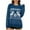 Blue, variant on Luxalzxs Women's Funny Ugly Christmas Knitted Sweaters Crewneck Cute Reindeer Pullover Sweater for Holiday Party