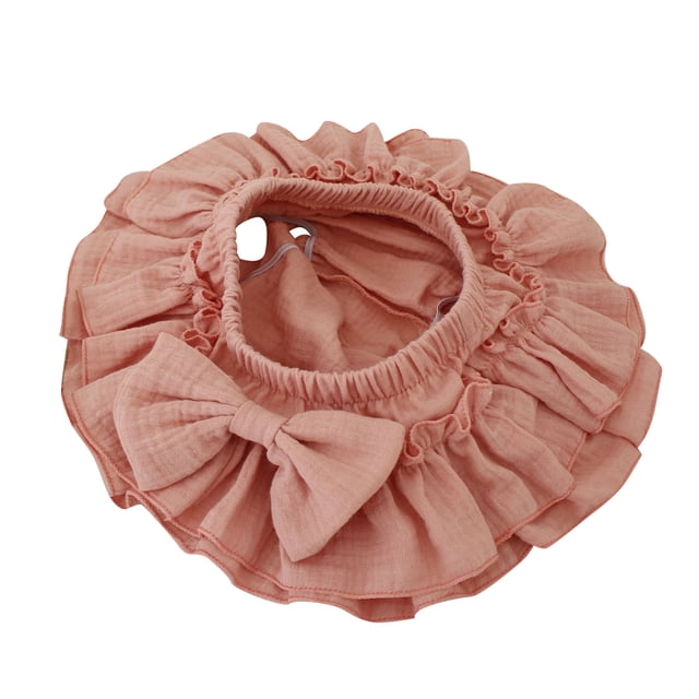 LIJCC Newborn Infant Baby Girls Solid Color Ruffle Bloomer Skirt Shorts Soft Breathable and Flexible Diaper Covers