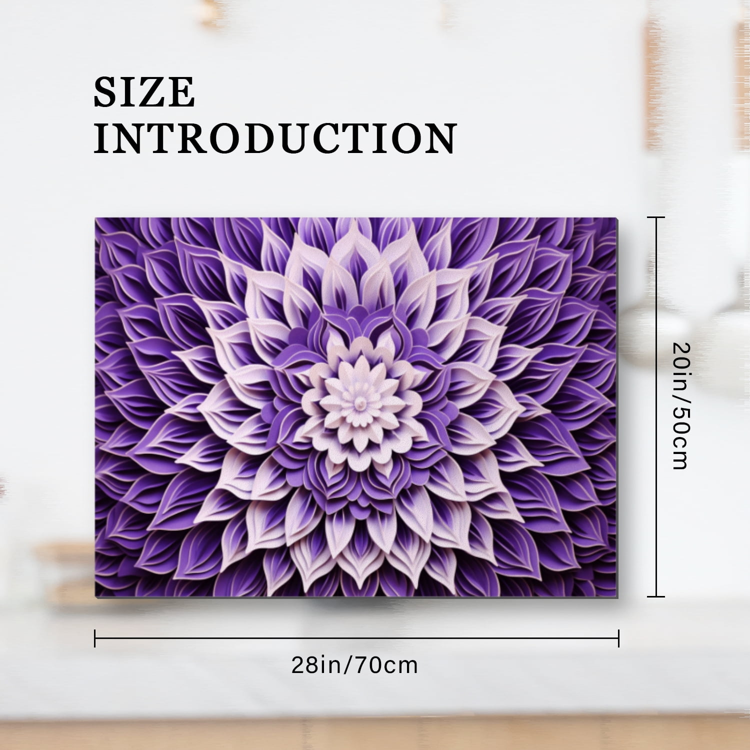 Square Stove Top Covers for Electric Stove, Purple Mandala Heat Resistant Countertop Cover Protector, Foldable Washable Glass Cooktop Range Mat for Kitchen RV (28×20 Inch)