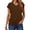 Coffee, variant on Fashion Casual Women Short Sleeve Solid O Neck Tops Ladies Tee T Shirt Shirt Women Cold Gear Blank Women Short Sleeve Shirts Women under Scrub Women Long Sleeve Shirts Long Sleeved Shirt
