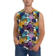 thumbnail image 1 of Fotbe Retro Panther Men's Camiseta sin Mangas Estampada para Hombres, Playera Casual para Gimnasio, Entrenamiento, Playa-Small, 1 of 7