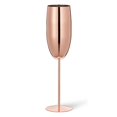 thumbnail image 1 of Copas de champán de acero inoxidable grabadas de 200 ml para bodas, fiestas y aniversarios (chapadas en cobre), 1 of 3