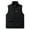 Black, variant on Kalauyu Men's Sherpa-Lined Vest, Mens Loose Fit Winter Insulated Workwear Mock-Neck Vest