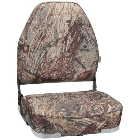 Wise Seating 8WD617PLS-738 Mossy Oak Duck Blind Camouflage High Back Fold Down Boat