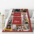 thumbnail image 3 of Custom Blanket with Photos Text, Personalized Photo Blankets and Throws, Personalized Gifts with Pictures for Boyfriend Sister,Customized Gifts for Couples Friends on Birthday Valentines Day, 3 of 6