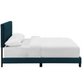 thumbnail image 5 of Modern Contemporary Urban Design Bedroom King Size Bed Frame, Fabric, Navy Blue, Box Spring Required, 5 of 5