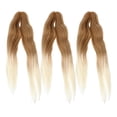 thumbnail image 1 of 3 extensiones de cabello sintético largo para trenzas, preestiradas, para mujeres y niñas, 1 of 7
