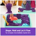 thumbnail image 4 of Kinetic Sand Sandbox Set Purple Sand, Tools & Storage, 4 of 14